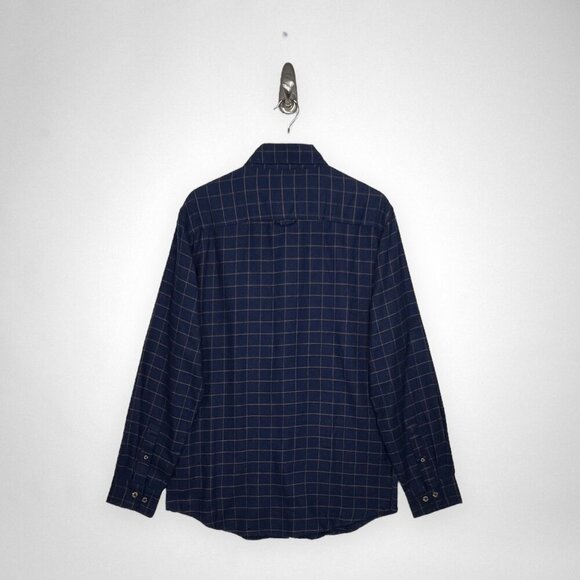 NWT CHRISTIAN LACROIX Blue Window Pane Long Sleeve Shirt M - Picture 2 of 6